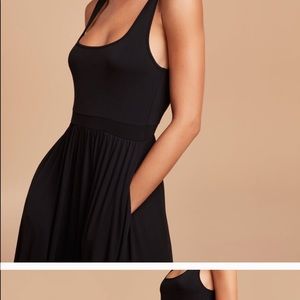 Black aritzia midi dress